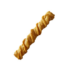 Twisted Dog Chew Treat Isolated on Black Background