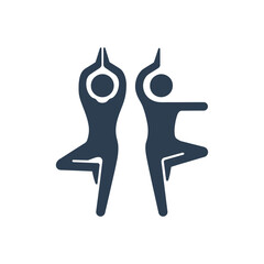 Tree Yoga Pose Icon