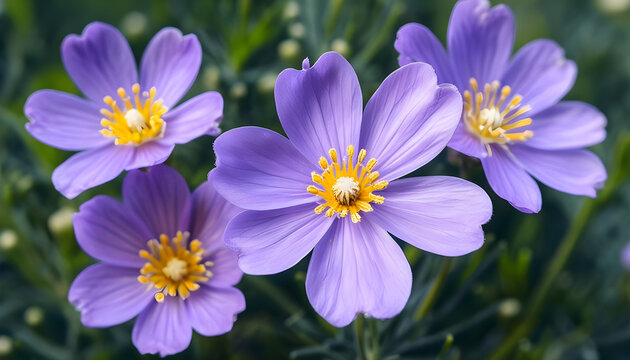 purple anemon flowers