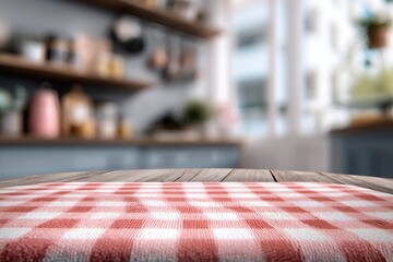 Rustic kitchen table setting
