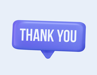 Thank you speaking bubble isolated on white. Thank you speech dialogue text. Talk bubble frame, dialog box, cloud with text of Thank you. Thanks text lettering. Modern graphic. Vector illustration