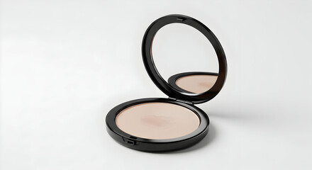 Compact powder makeup container