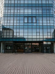 A view of an office building.
