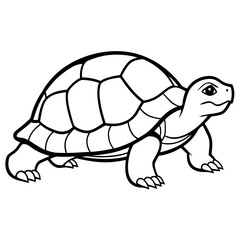 Tortoise Zen  Line Art Design