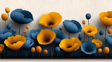 Flowers for decoration, greetings and invitations. Copy space.