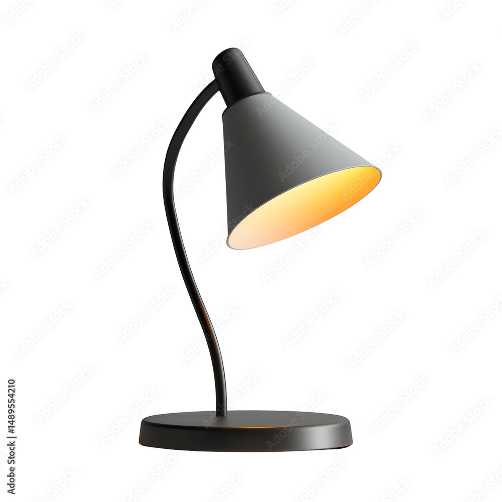 Poster elegant and modern desk lamp for home or office lighting solution display