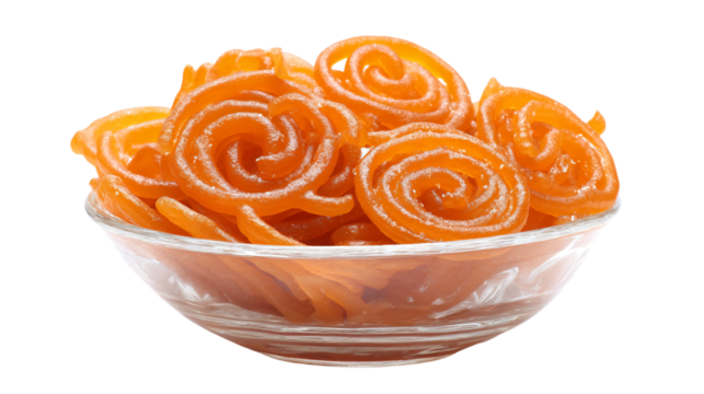 a bowl of candies with sugared swirly candies