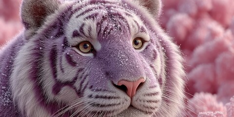 A teddy bear with a purple flower, symbolizing care and empathy in a world of struggle.