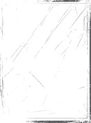 Grunge vector background with sketch border overlay. Damaged and dirty frame texture for design work. Rough line art creates artistic visual impact.