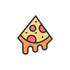 Appetizing Slice Of Pizza With Melting Cheese On Transparent Backdrop