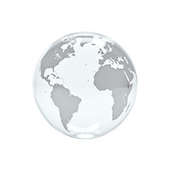 Stylized globe illustrating global connectivity.