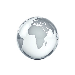 Naklejka premium Stylized globe representing global unity.