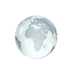 Naklejka premium Stylized globe representing Earth.
