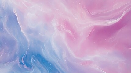 Dreamy pastel swirls of blue and pink, creating a soft, ethereal abstract background