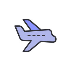Stylized Aircraft Icon With Wing Design Isolated On Transparent Layout