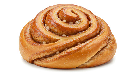 Fototapeta premium Cinnamon Roll isolated on white background. American food