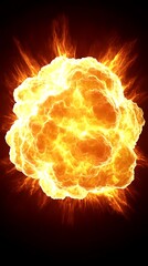 Explosive burst of fire