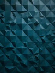 Obraz premium Blue low poly paper pattern.