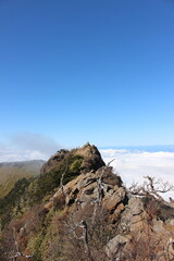 『雲海と石鎚』 瓶ヶ森  石鎚山