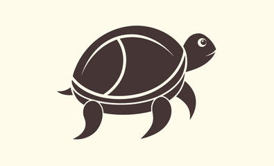 Turtle black silhouette, Turtle vector graphic, Animal shape illustration, turtle black silhouette isolated vector art Illustration with white background  