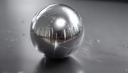 Highly polished silver, subtle scratches gleam ,  still life,  element