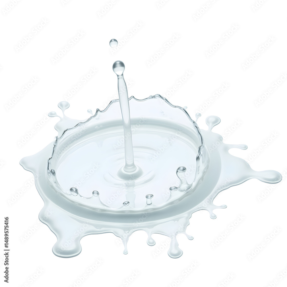 Poster transparent liquid motion captures the dynamic essence of a splash with its intricate details and et