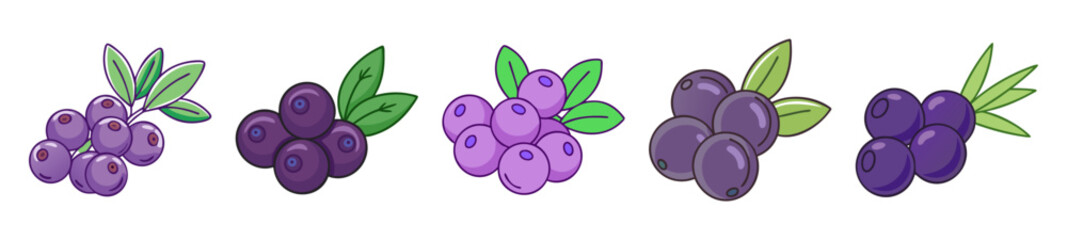 acai berry icon, acai berry line art - simple line art of acai berry, perfect for acai berry logos and icons © RafiqulIslam