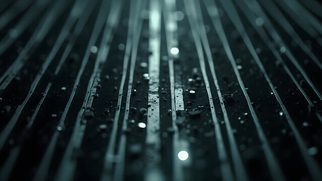 3D barcode-like circuit columns, digital connectivity texture, minimalist tech background.
