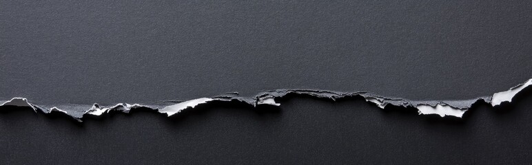 Torn Paper Edge on Dark Background