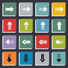 arrow vector icon illustration design.Arrow design for education business plan and digital technology elements