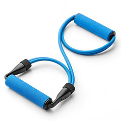 Rubber resistance band with foam handles