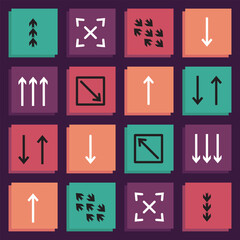 arrow vector icon illustration design.Arrow design for education business plan and digital technology elements