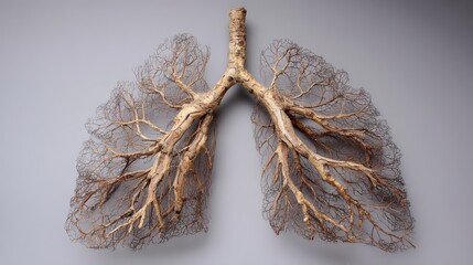 Intricate Lungs Sculpture: A Botanical Interpretation of Anatomy