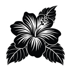 Obraz premium Hibiscus Flower svg