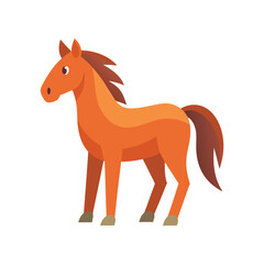 Horse icon vector illustration on white