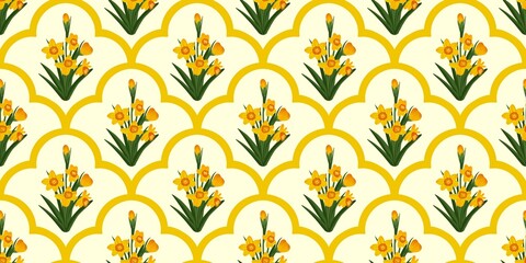 Seamless watercolour and unique floral pattern background for covers, notes, Soft backgrounds colour. Watercolour art work. Flower stalk. Colourful flower.