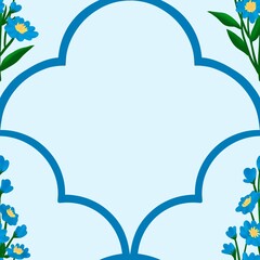 Seamless watercolour and unique floral pattern background for covers, notes, Soft backgrounds colour. Watercolour art work. Flower stalk. Colourful flower.