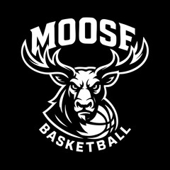The Moose Sport Logo Animal Icon Symbol