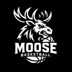 The Moose Sport Logo Animal Icon Symbol