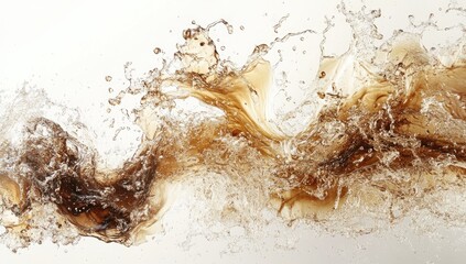 Abstract liquid splash art