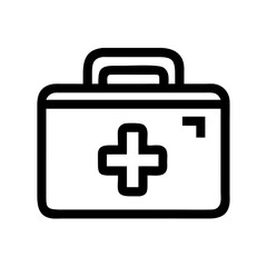 Obraz premium Medical Box Icon – First Aid, Healthcare, Emergency Kit, Medicine Symbol