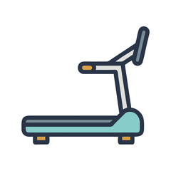 Treadmill Icon – Fitness Equipment, Gym Workout, Cardio Exercise Symbol