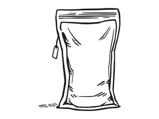 Aqua Bag vector line art