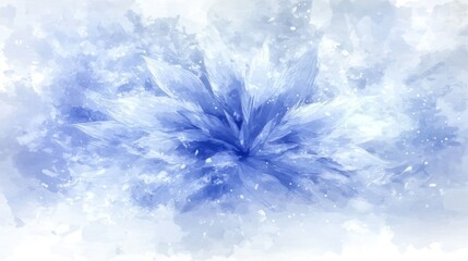 Abstract Ice Crystal Cluster