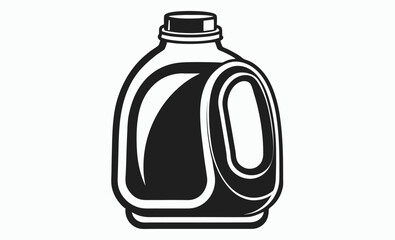 Detergent bottle line art illustration, Detergent bottle outline, Cleaning bottle sketch, Liquid container illustration