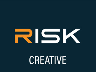 Risk Letter Logo Design. 