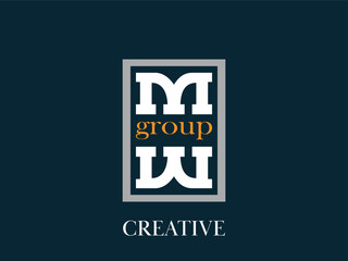MM Letter Logo Design. MM letter logo design vector with white colors . Initial letters MM logo icon.