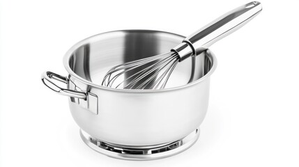 Stainless Steel Sauce Pan with Whisk