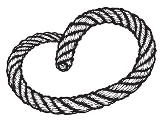 Battle Rope vector line art