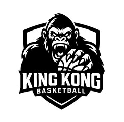 King kong Sport Logo Animal Icon Symbol